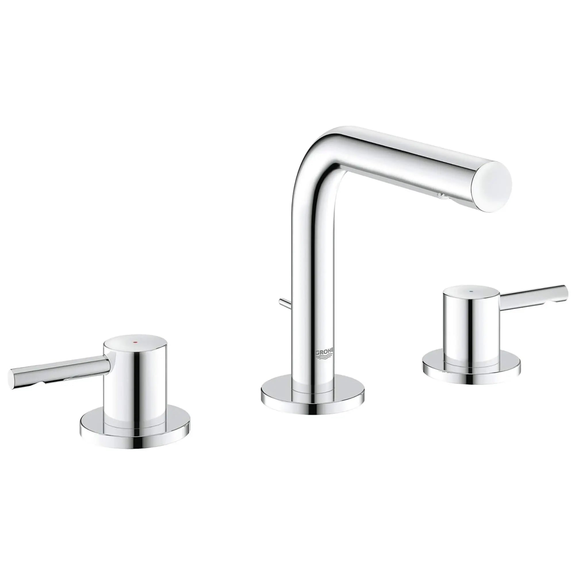 Robinetterie 3-trous pour lavabo Taille S // CHROME STARLIGHT GROHE // 13160_20297000-Essence-8_Widespread_Two-Handle_Bathroom_Faucet_S-Size_0_CDNwebp.webp