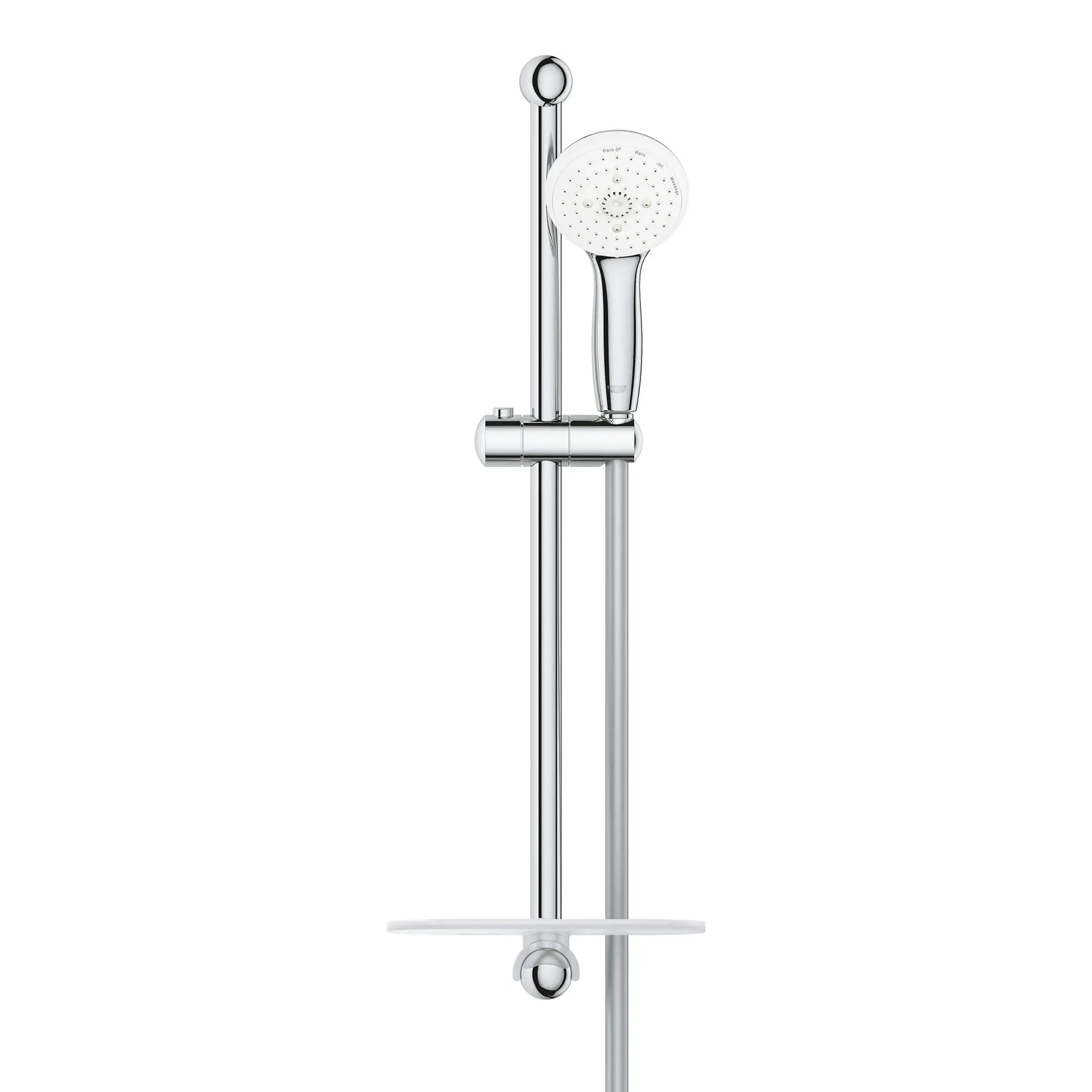 Tempesta Contemporary 100 Ensemble de douche – 4 jets d’aspersion // CHROME STARLIGHT GROHE // 1319_28436002-shower-rail-set-4-sprays-enviro-1_0_CDNwebp.webp