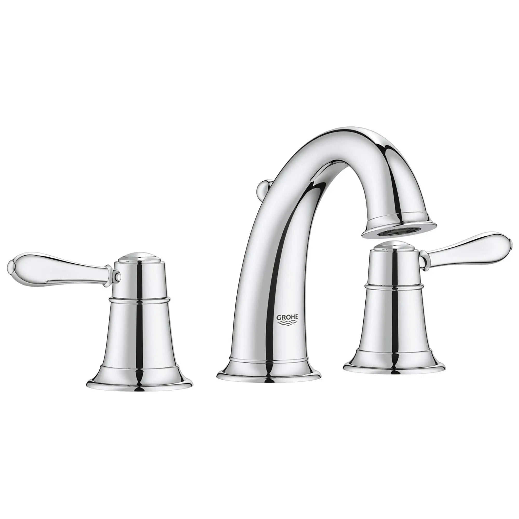 robinetterie 3 trous pour lavabo // CHROME STARLIGHT GROHE // 13213_2042300A-Fairborn-8_Widespread_Two-Handle_Bathroom_Faucet_0_CDNwebp.webp