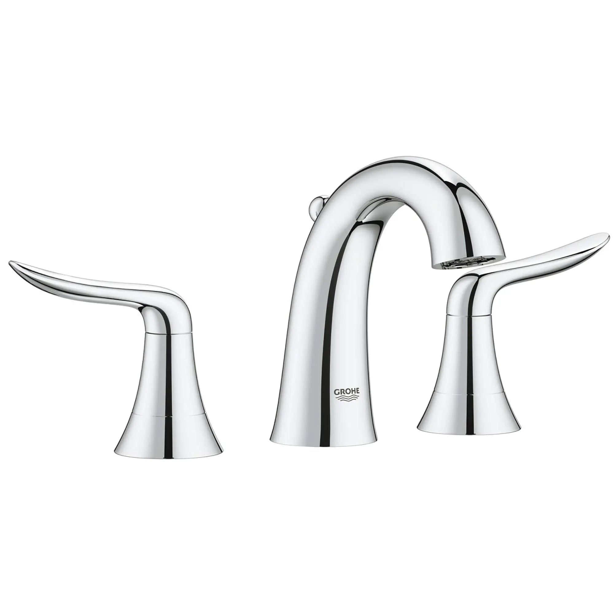 Agira Robinet à grand écartement pour lavabo // CHROME STARLIGHT GROHE // 13227_20425000-Agira-8_Widespread_Two-Handle_Bathroom_Faucet_0_CDNwebp.webp
