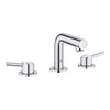 [20572001] 8-inch Widespread 2-Handle S-Size Bathroom Faucet, 1.2 GPM (4.5 L/min) - GROHE StarLight Chrome