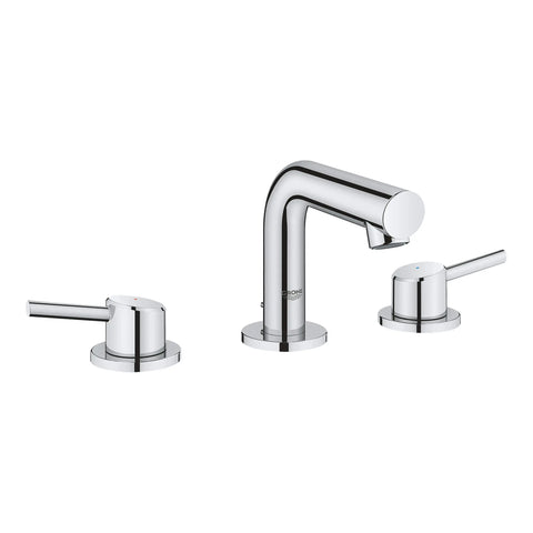 Robinet de salle de bain, 8 po, à deux poignées, taille P, 4,5 L/min (1,2 gpm) - Chrome StarLight GROHE