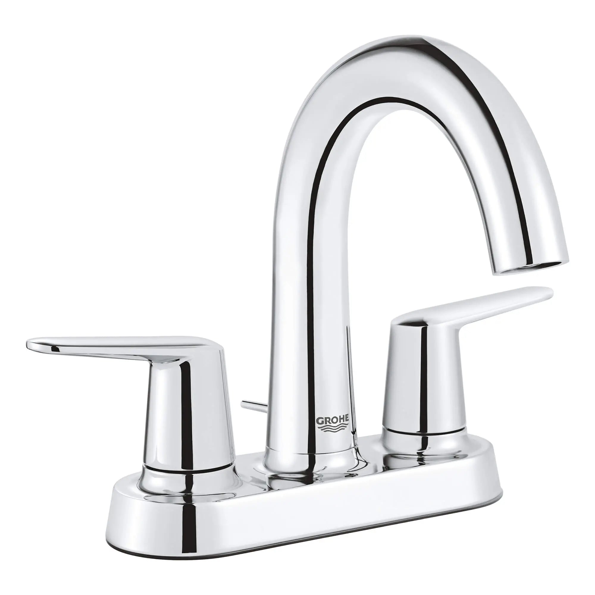 Robinet combiné de 4 po Veletto // CHROME STARLIGHT GROHE // 13258_20582000-veletto-2-handle-4-inch-centerset-bathroom-faucet-starlight-chrome_0_CDNwebp.webp