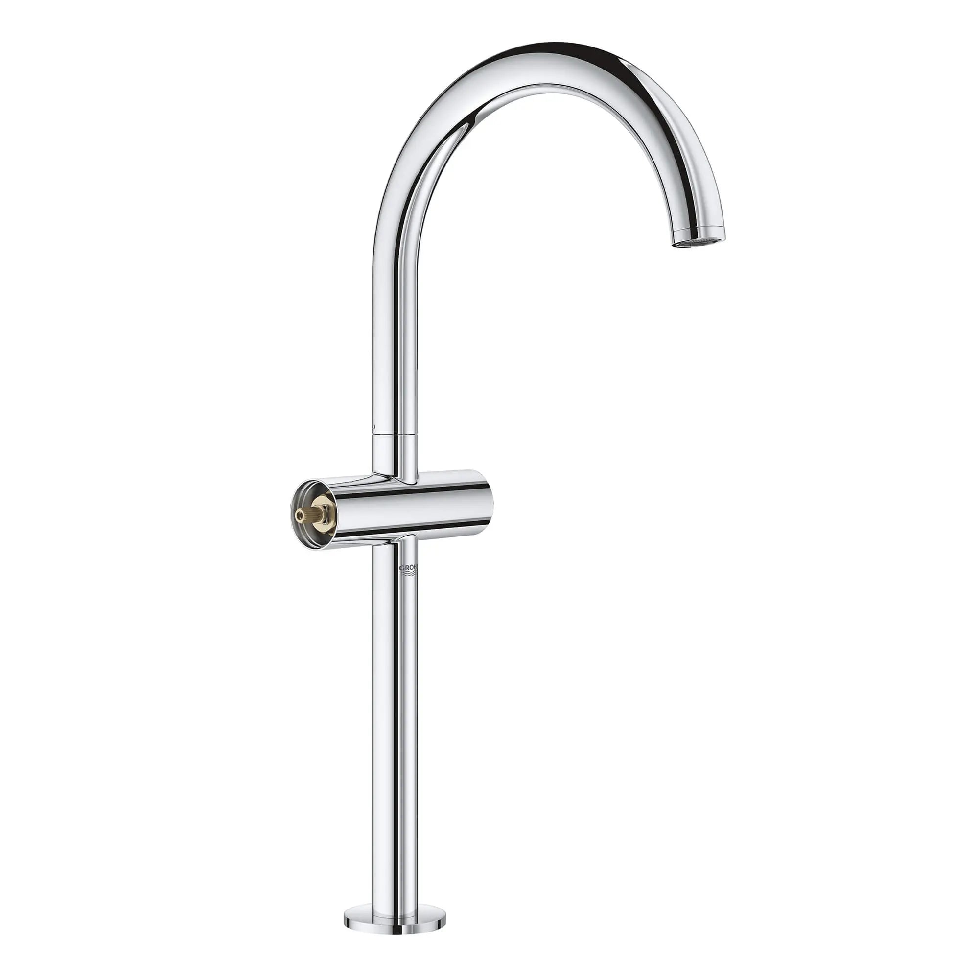 Robinet monotrou pour vasque // CHROME STARLIGHT GROHE // 13329_21046003-atrio-single-hole-bathroom-faucet-xl-size-starlight-chrome-3_0_CDNwebp.webp