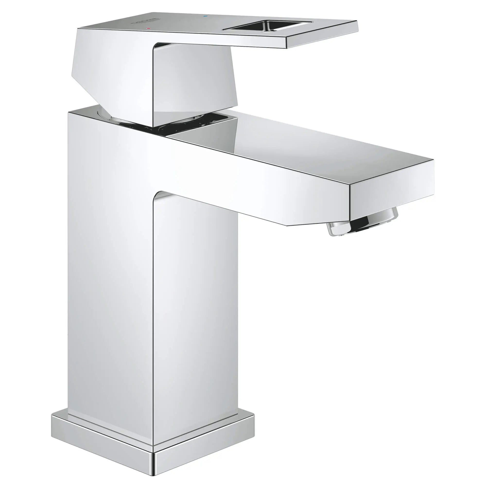 Mitigeur 1/2" pour lavaboS-Size // CHROME STARLIGHT GROHE // 13407_23133000-eurocube-single-handle-bathroom-faucet-s-size-starlight-chrome_0_CDNwebp.webp
