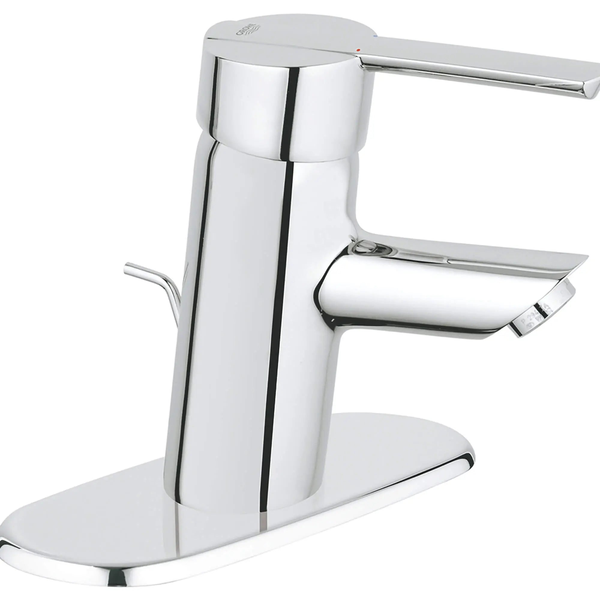 Single Hole Single-Handle S-Size Bathroom Faucet 5.7L/min (1.5 gpm) // GROHE STARLIGHT CHROME // 13412_23171000-feel-single-handle-bathroom-faucet-s-size-starlight-chrome_0_CDNwebp.webp