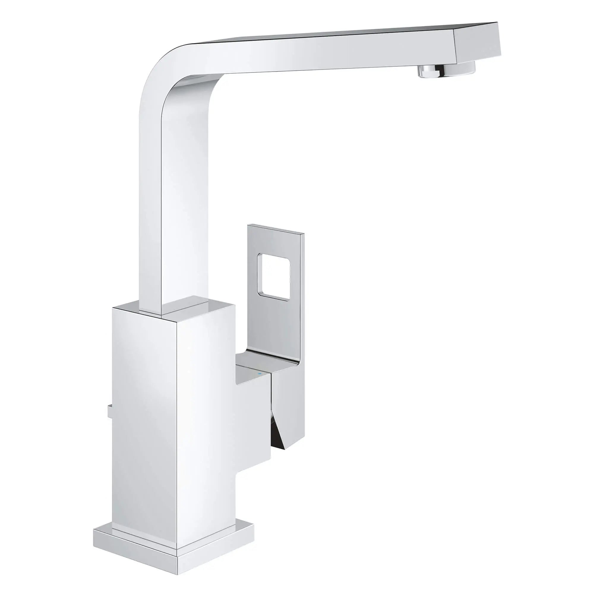 Robinet de salle de bain à poignée unique de grande taille // CHROME STARLIGHT GROHE // 13416_23184000-eurocube-single-handle-bathroom-faucet-l-size-starlight-chrome_0_CDNwebp.webp