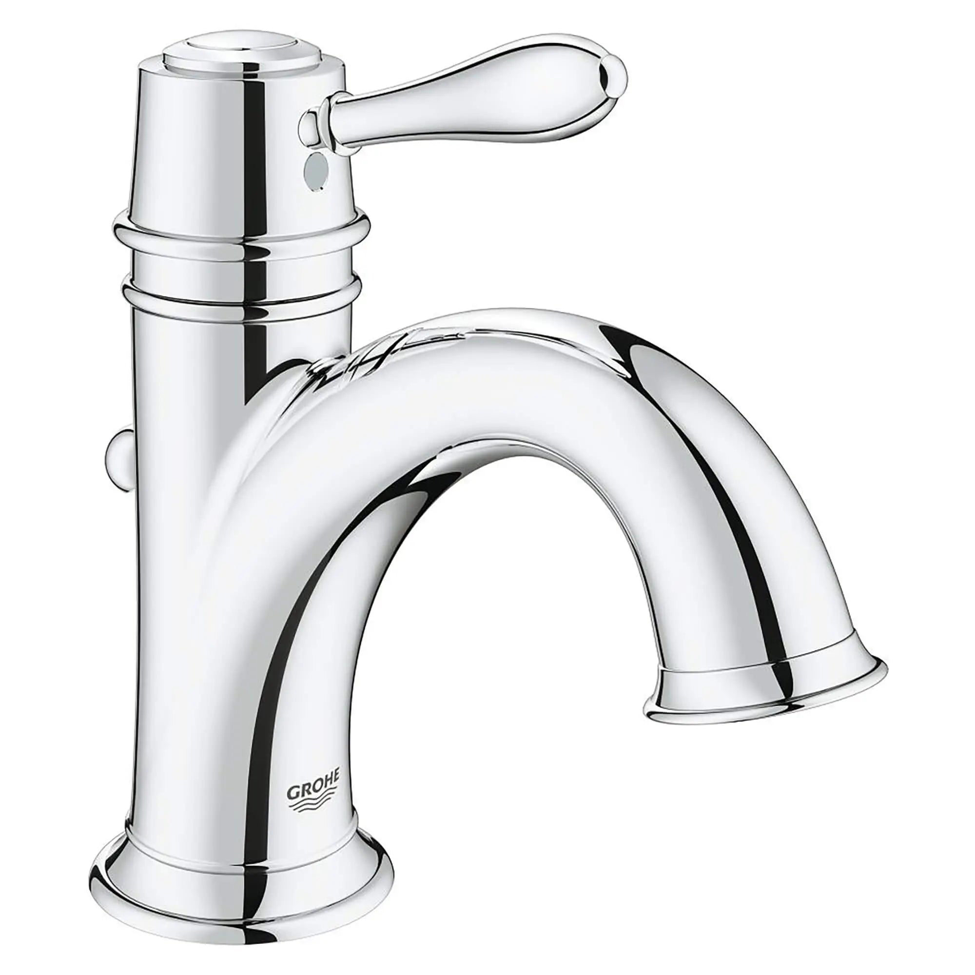 Fairborn Robinet monotrou // CHROME STARLIGHT GROHE // 13454_23399000-Fairborn-Single-Handle_Bathroom_Faucet_0_CDNwebp.webp