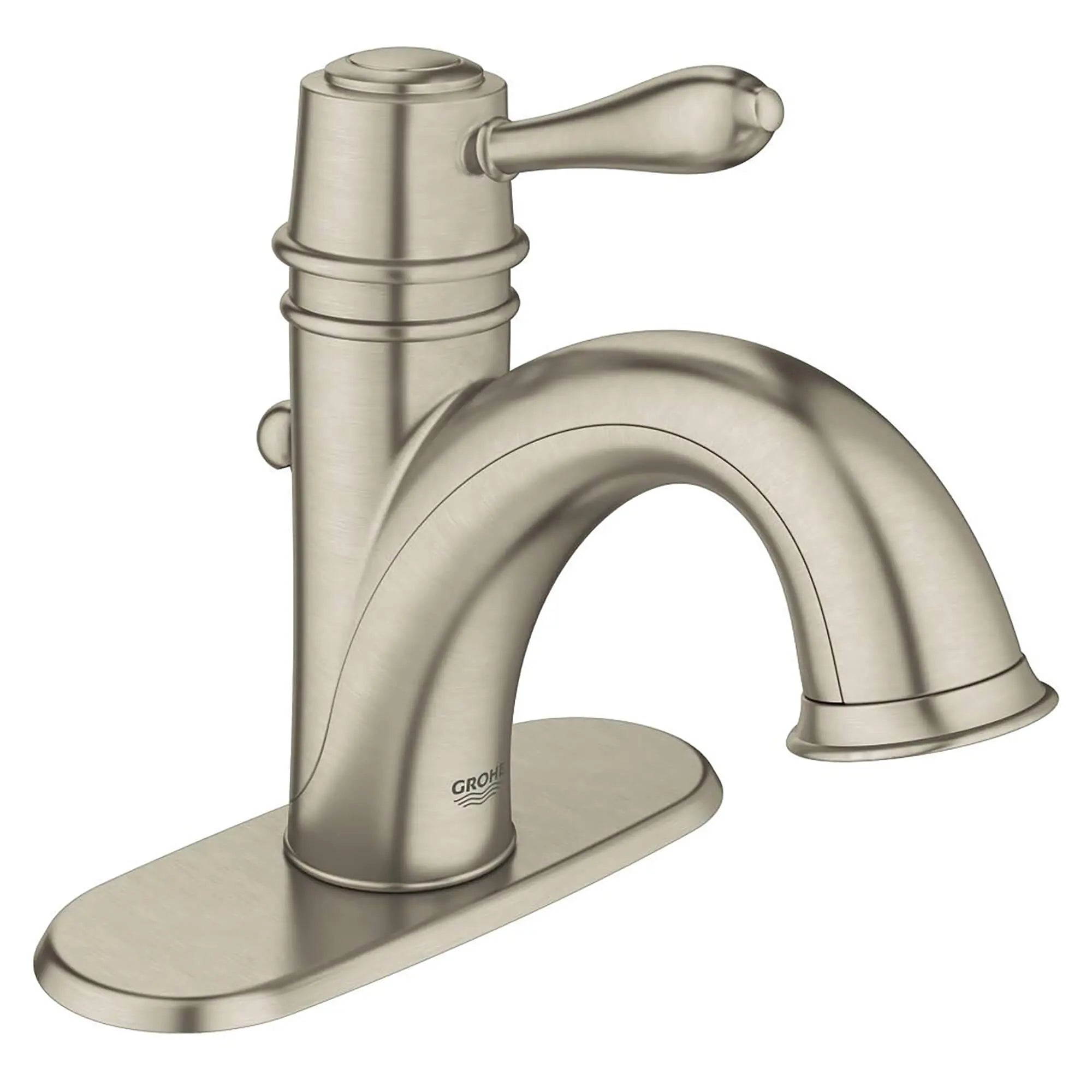 Fairborn Robinet monotrou avec cache // NICKEL BROSSÉ INFINITYFINISH // 13464_23400EN0-Fairborn-Single-Handle_Bathroom_Faucet_0_CDNwebp.webp