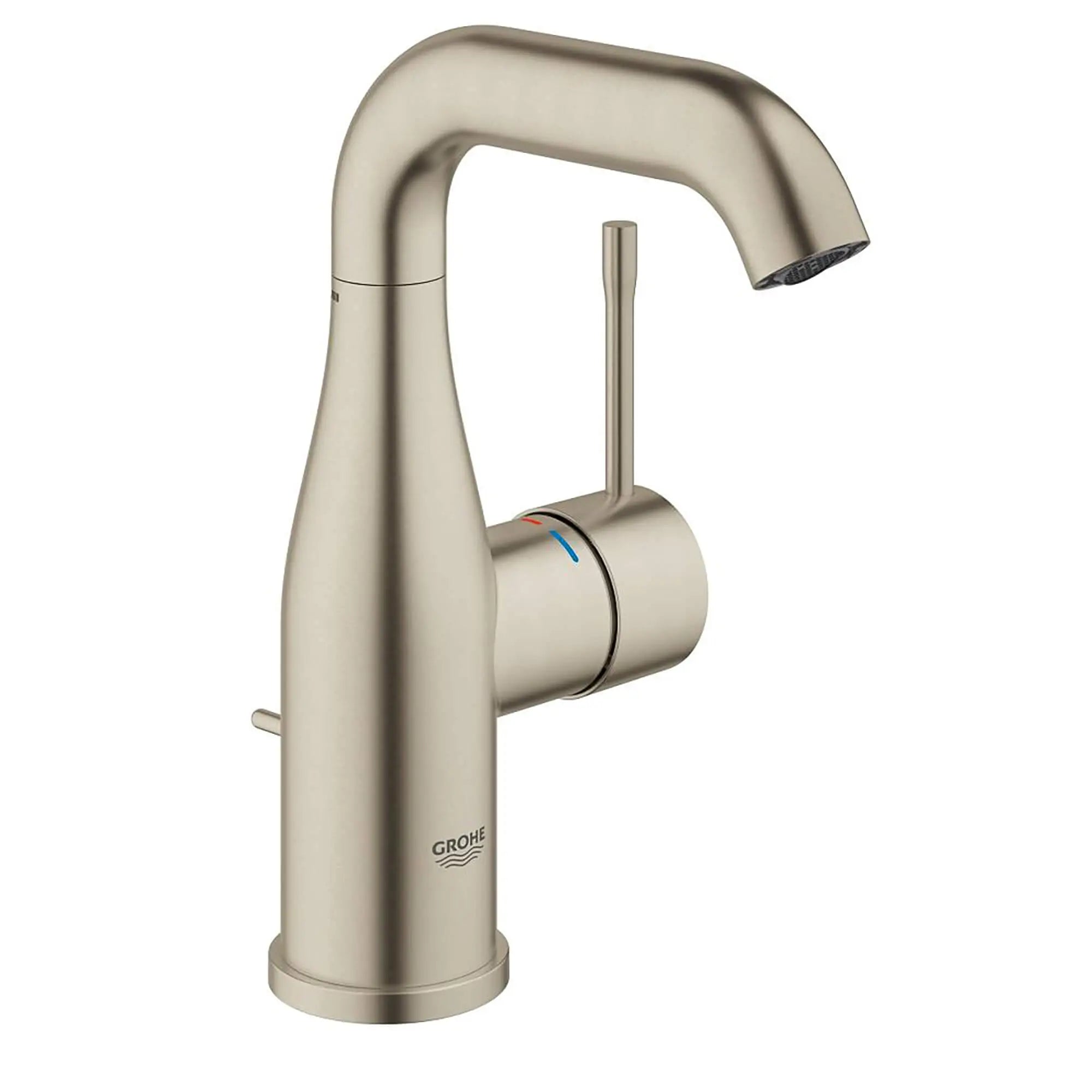 Mitigeur 1/2" pour lavaboTaille M // NICKEL BROSSÉ INFINITYFINISH // 13485_23485EN1-Essence-Single-Handle_Bathroom_Faucet_M-Size_0_CDNwebp.webp