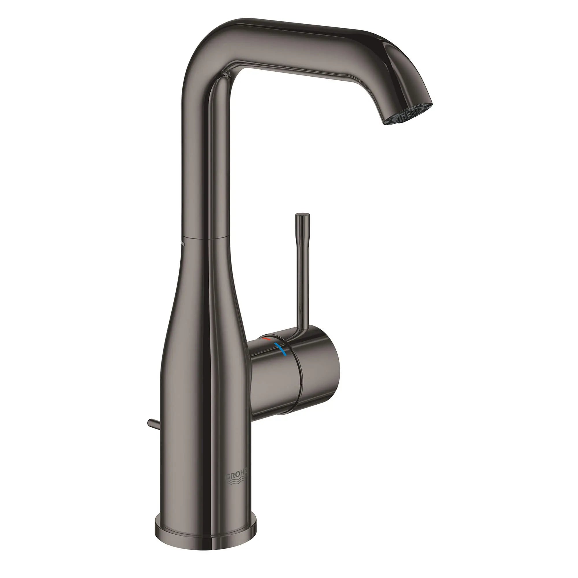 Robinet monotrou pour salle de bain, à poignée simple, taille G, 4,5 L/min (1,2 gpm) // GRAPHITE DUR // 13489_23486a0a-essence-single-handle-bathroom-faucet-l-size-hard-graphite_0_CDNwebp.webp