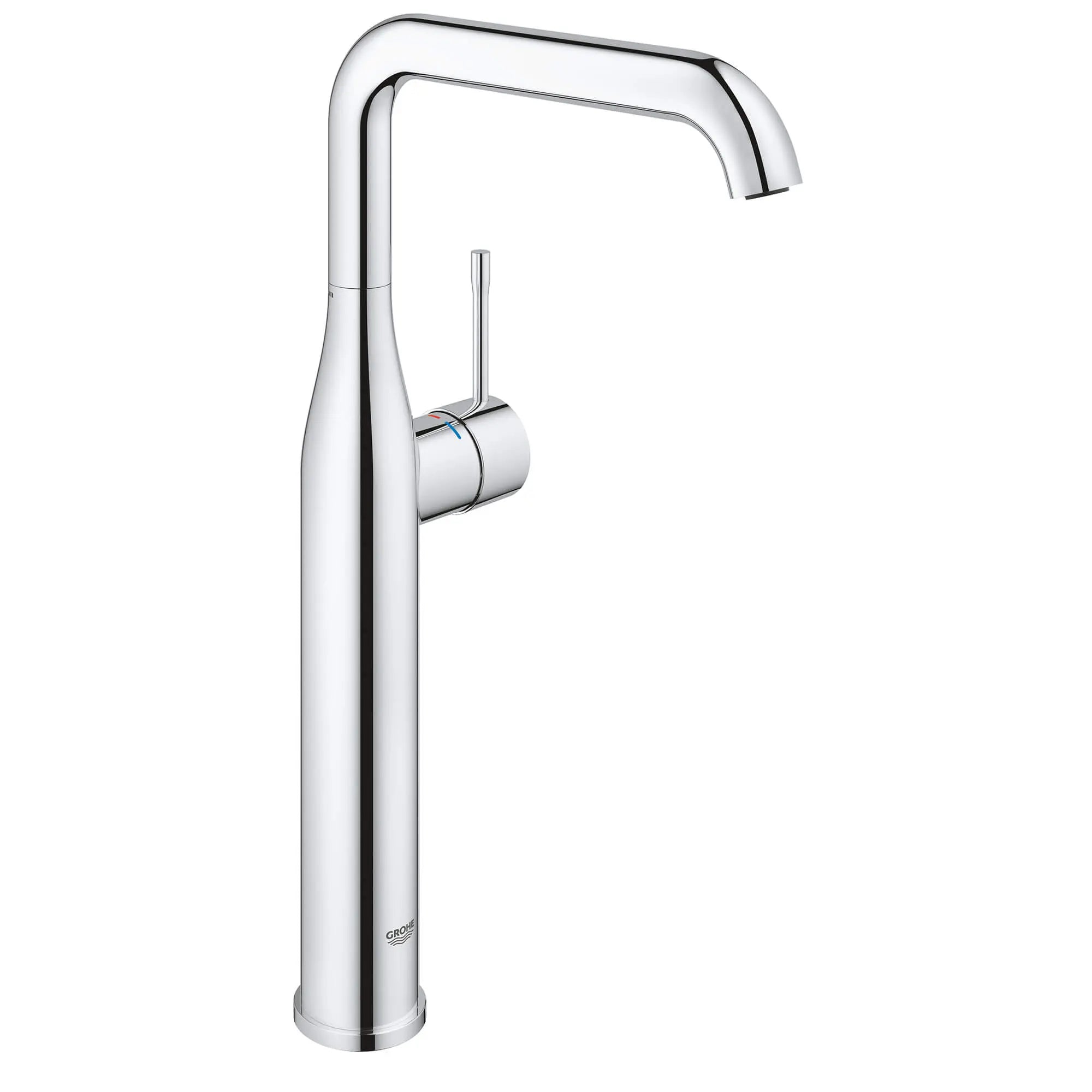 Robinet monotrou pour vasque, à poignée simple, 4,5 L/min (1,2 gpm) // CHROME STARLIGHT GROHE // 13499_2353800a-essence-single-hole-single-handle-vessel-bathroom-faucet-xl-size-starlight-chrome_0_CDNwebp.webp