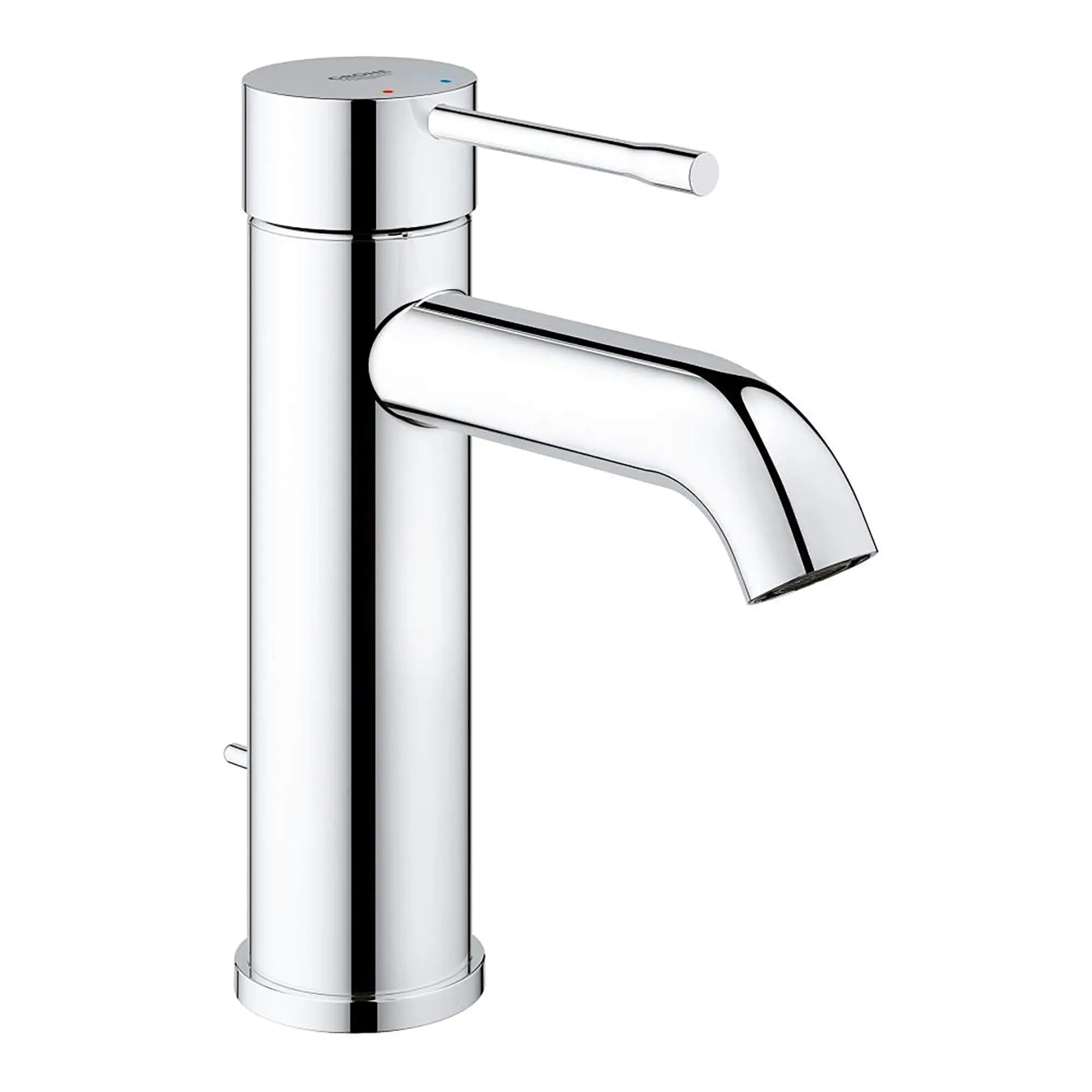 Robinetterie monocommande de lavaboTaille S // CHROME STARLIGHT GROHE // 13509_23592001-Essence-Single-Handle_Bathroom_Faucet_S-Size_0_CDNwebp.webp