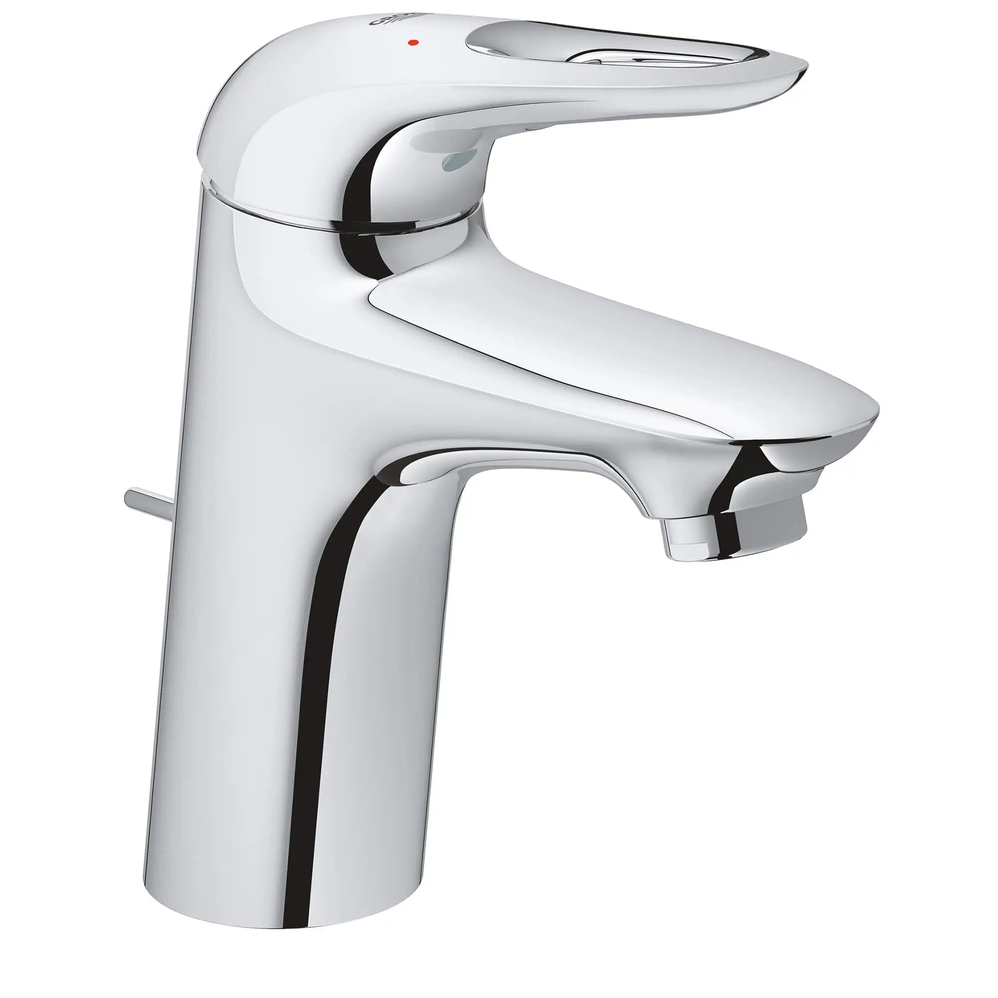 Eurostyle Robinet monotrou, taille S // CHROME STARLIGHT GROHE // 13512_23577003-eurostyle-single-handle-bathroom-faucet-s-size-starlight-chrome_0_CDNwebp.webp