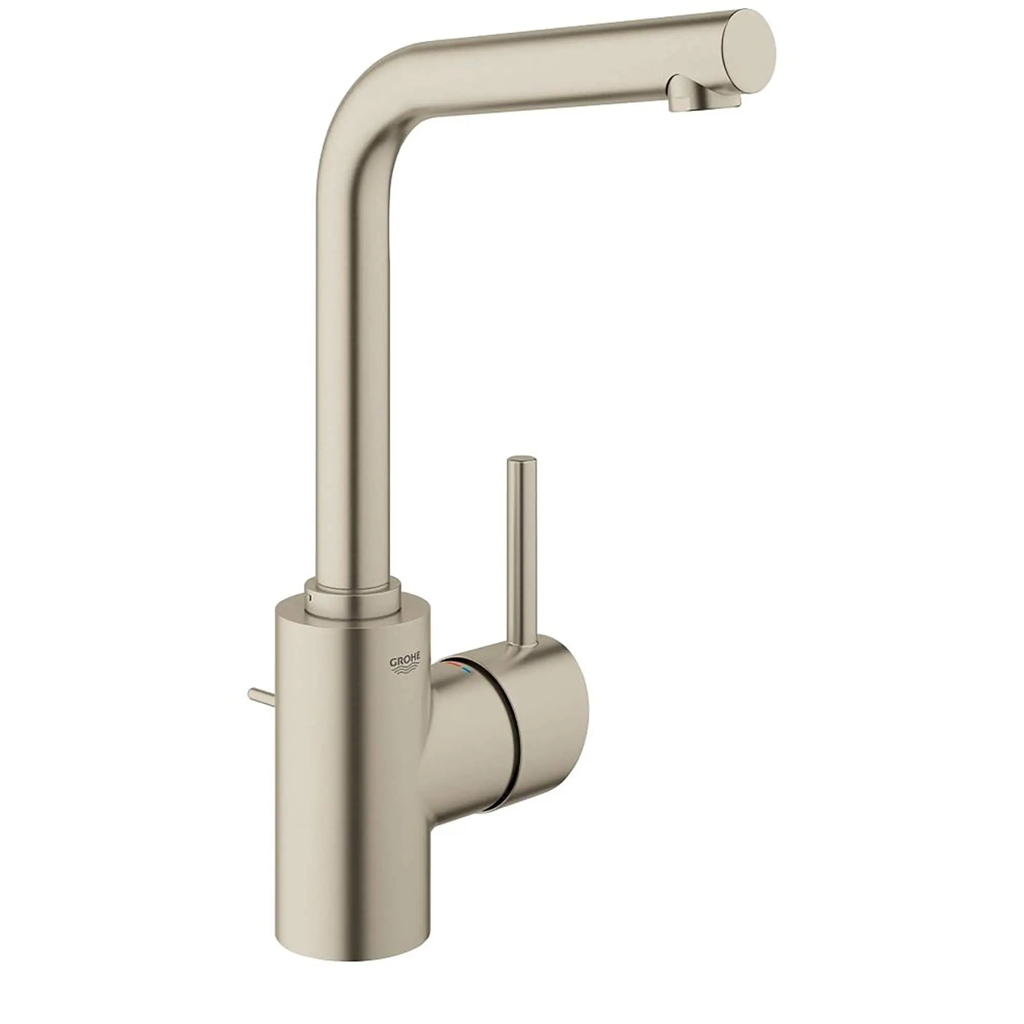 Robinet monotrou, taille L // NICKEL BROSSÉ INFINITYFINISH // 13536_23737EN1-Concetto-Single-Handle_Bathroom_Faucet_L-Size_0_CDNwebp.webp