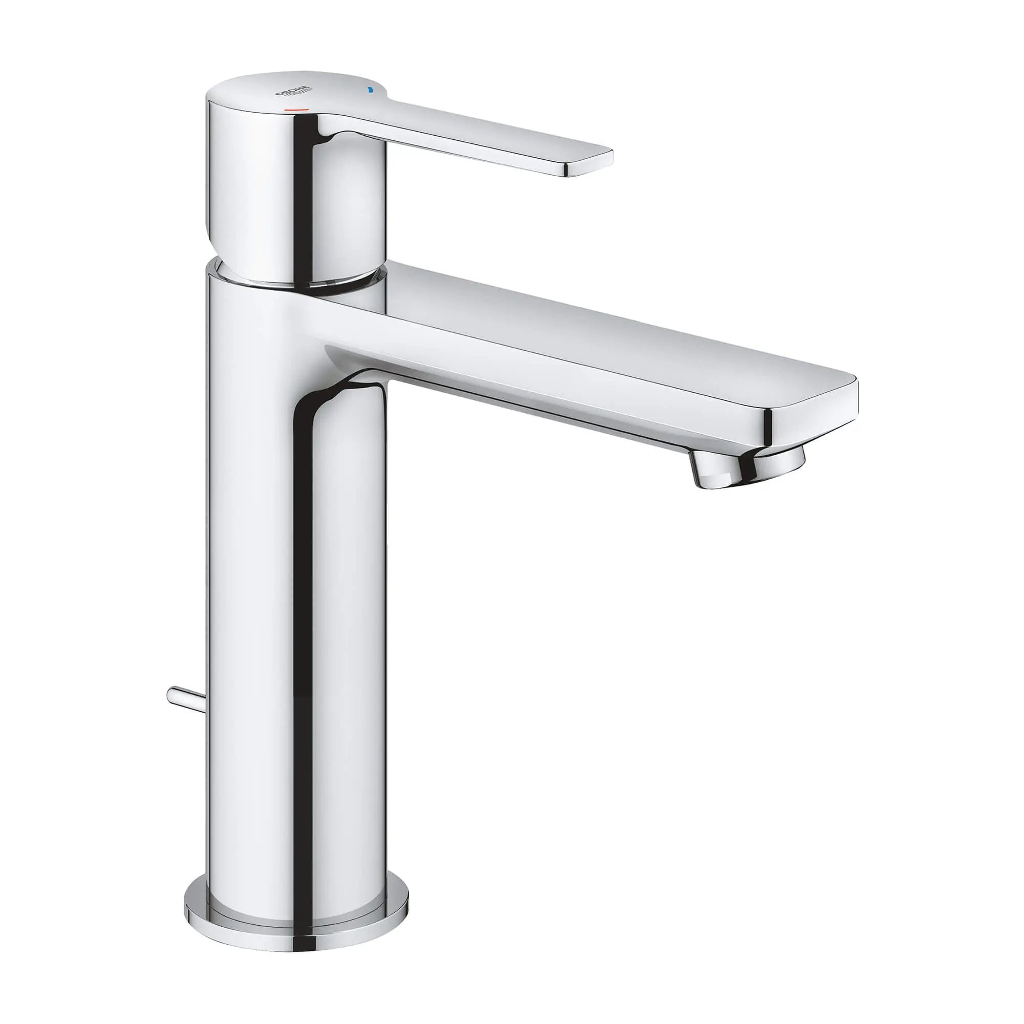 Lineare Robinet monotrou pour salle de bain, à poignée simple, taille P, 4,5 L/min (1,2 gpm) // CHROME STARLIGHT GROHE // 13539_2379400a-lineare-single-handle-bathroom-faucet-s-size-starlight-chrome_0_CDNwebp.webp