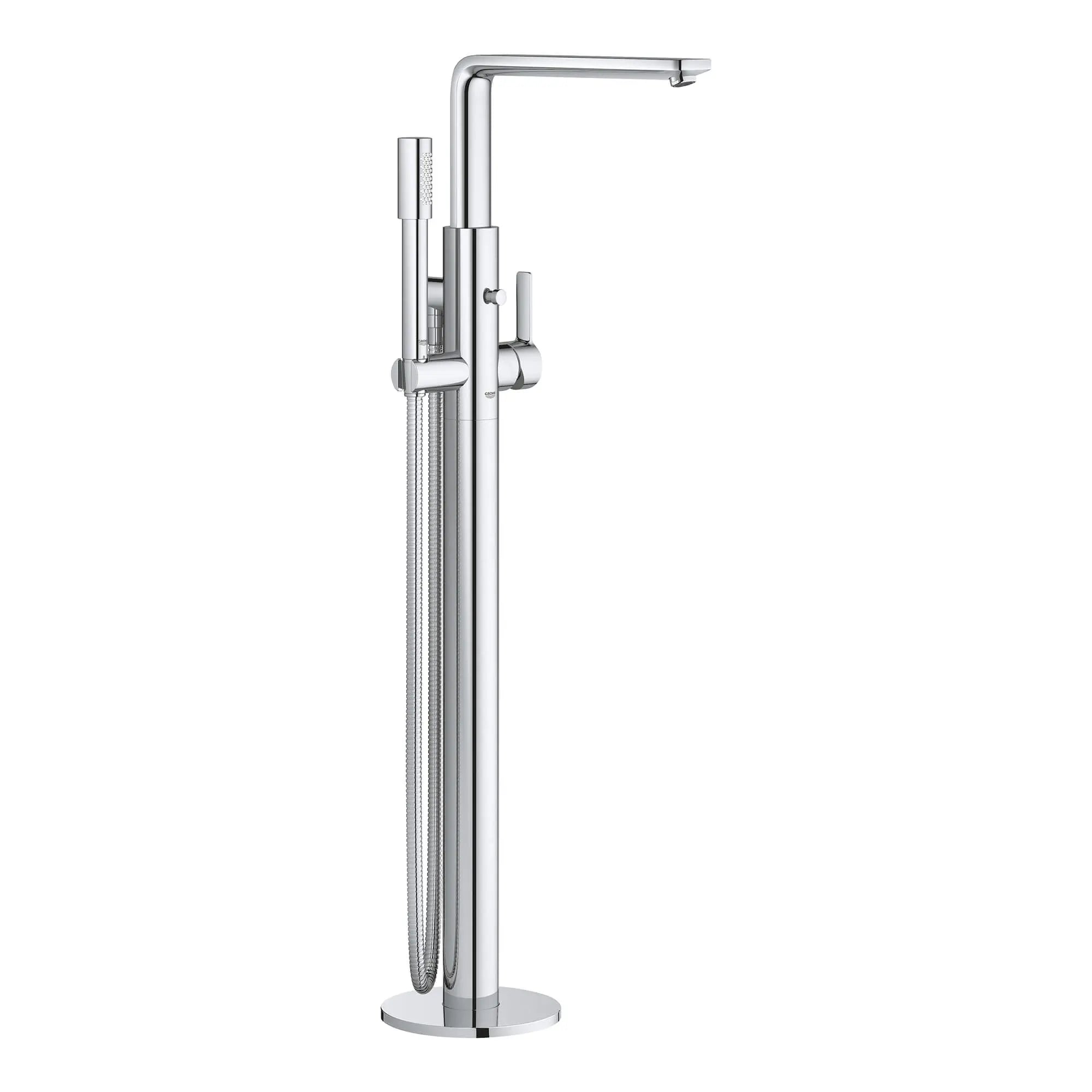 Lineare Robinet de baignoire autoportant à poignée simple avec douchette à 6,6 L/min (1,75 gpm) // CHROME STARLIGHT GROHE // 13540_23792001-lineare-floor-standing-tub-filler-starlight-chrome_0_CDNwebp.webp