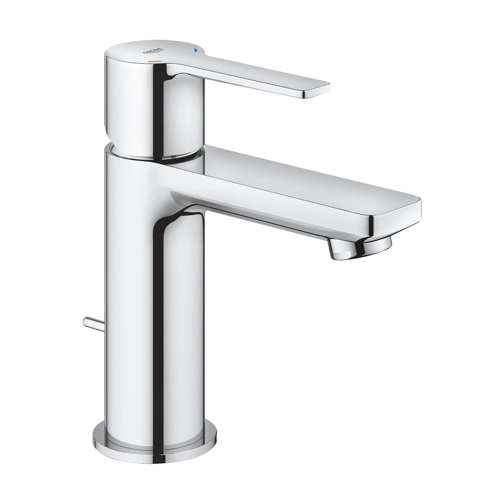 Robinet monotrou pour salle de bain, à poignée simple, taille TP, 4,5 L/min (1,2 gpm) // CHROME STARLIGHT GROHE // 13543_2382400a-lineare-single-handle-bathroom-faucet-xs-size-starlight-chrome_0_CDNwebp.webp