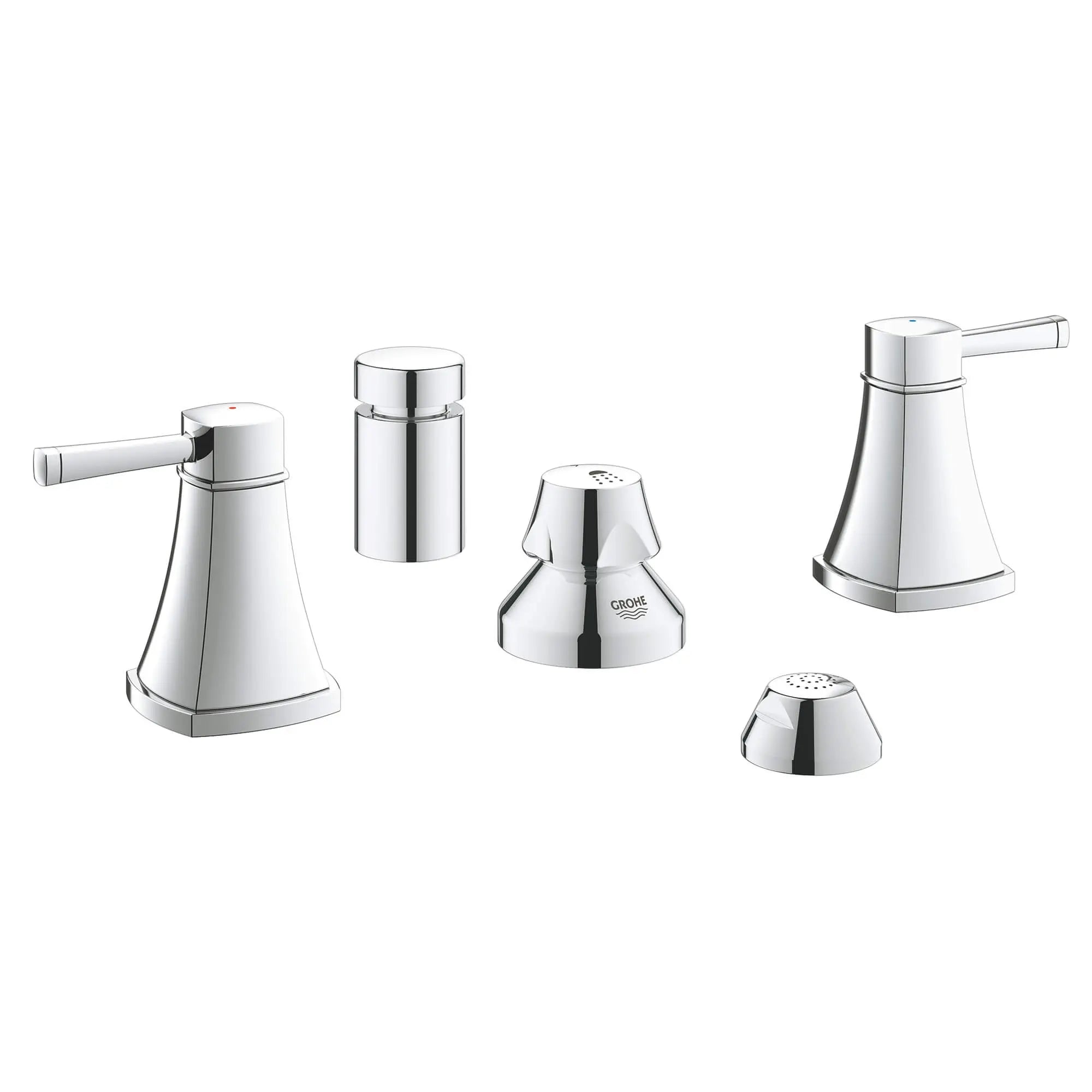 Mélangeur bidet 1/2" Taille M // CHROME STARLIGHT GROHE // 13601_24034000-grandera-two-handle-bidet-faucet-m-size-starlight-chrome_0_CDNwebp.webp