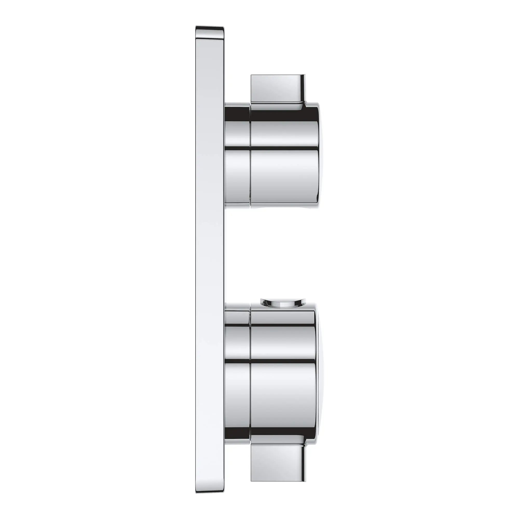 Garniture de valve thermostatique à fonction simple, 2 poignées // CHROME STARLIGHT GROHE // 13606_24110000-grohtherm-single-function-2-handle-thermostatic-trim-starlight-chrome-4_0_CDNwebp.webp