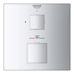 [24157000] Single Function 2-Handle Thermostatic Valve Trim - GROHE StarLight Chrome