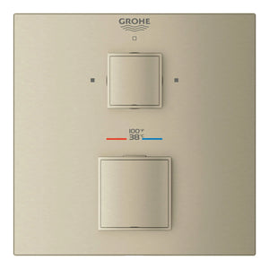 [24158EN0] Dual Function 2-Handle Thermostatic Valve Trim - GROHE StarLight Chrome