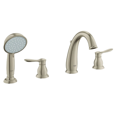 Parkfield Robinet de bain avec douchette - Nickel brossé InfinityFinish
