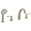 [25153EN0] Roman Tub Filler With 2.5 GPM Personal Hand Shower - GROHE StarLight Chrome