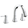 [25154000] 3-Hole 2-Handle Deck Mount Roman Tub Faucet - GROHE StarLight Chrome