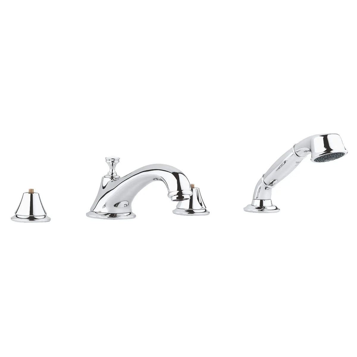 Seabury Robinet de bain avec douchette // CHROME STARLIGHT GROHE // 13758_25502001-seabury-four-hole-roman-bathtub-faucet-with-handshower-starlight-chrome-2_0_CDNwebp.webp