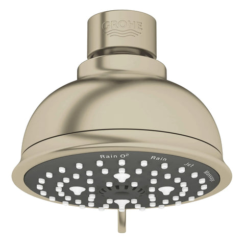 Tempesta Rustic 100 Pomme de douche - 4 jets d’aspersion - Nickel brossé InfinityFinish