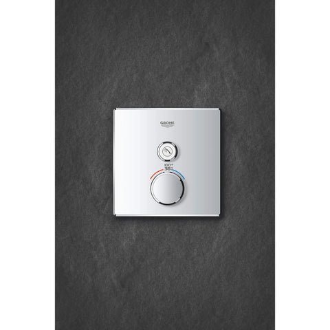 GrohTherm SmartControl Garniture de valve thermostatique à fonction simple  - Nickel brossé InfinityFinish