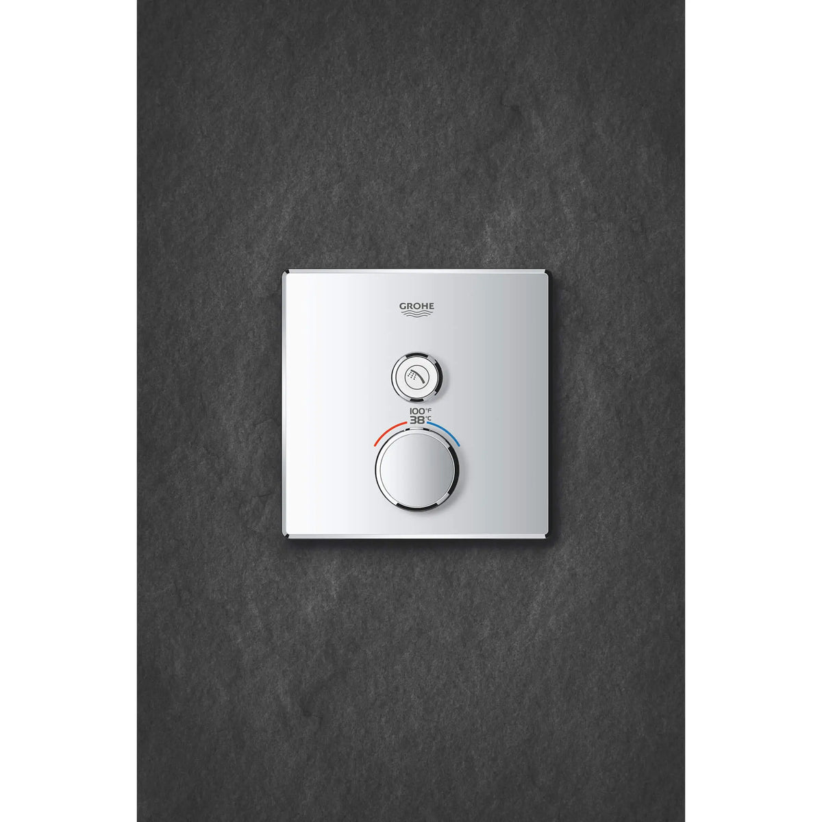 GrohTherm SmartControl Garniture de valve thermostatique ? fonction simple // CHROME STARLIGHT GROHE // 1382_29140000-single-function-thermostatic-trim-with-control-module-enviro-1_0_CDNwebp_ea9e1b3a-aef0-4ea4-8357-6c5ee95674ba.webp