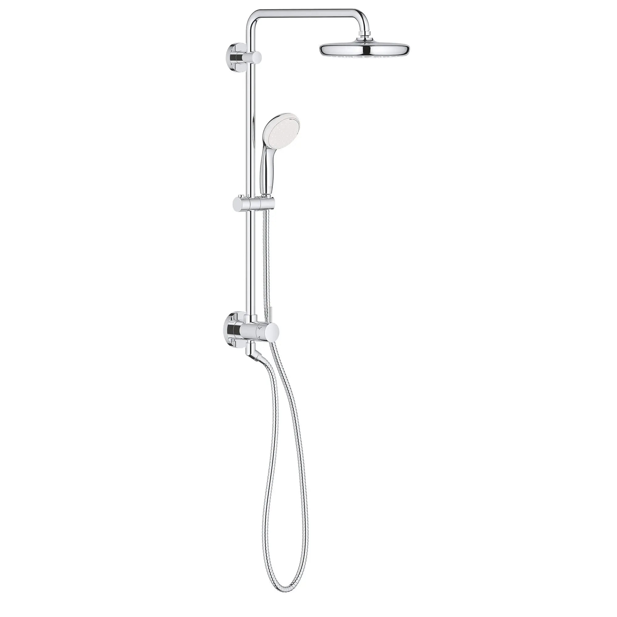 Système de douche Tempesta de 25 po, 6.6 L/min (1.75 gpm) // CHROME STARLIGHT GROHE // 13857_26123001-retro-fit-210-shower-system-starlight-chrome_0_CDNwebp.webp
