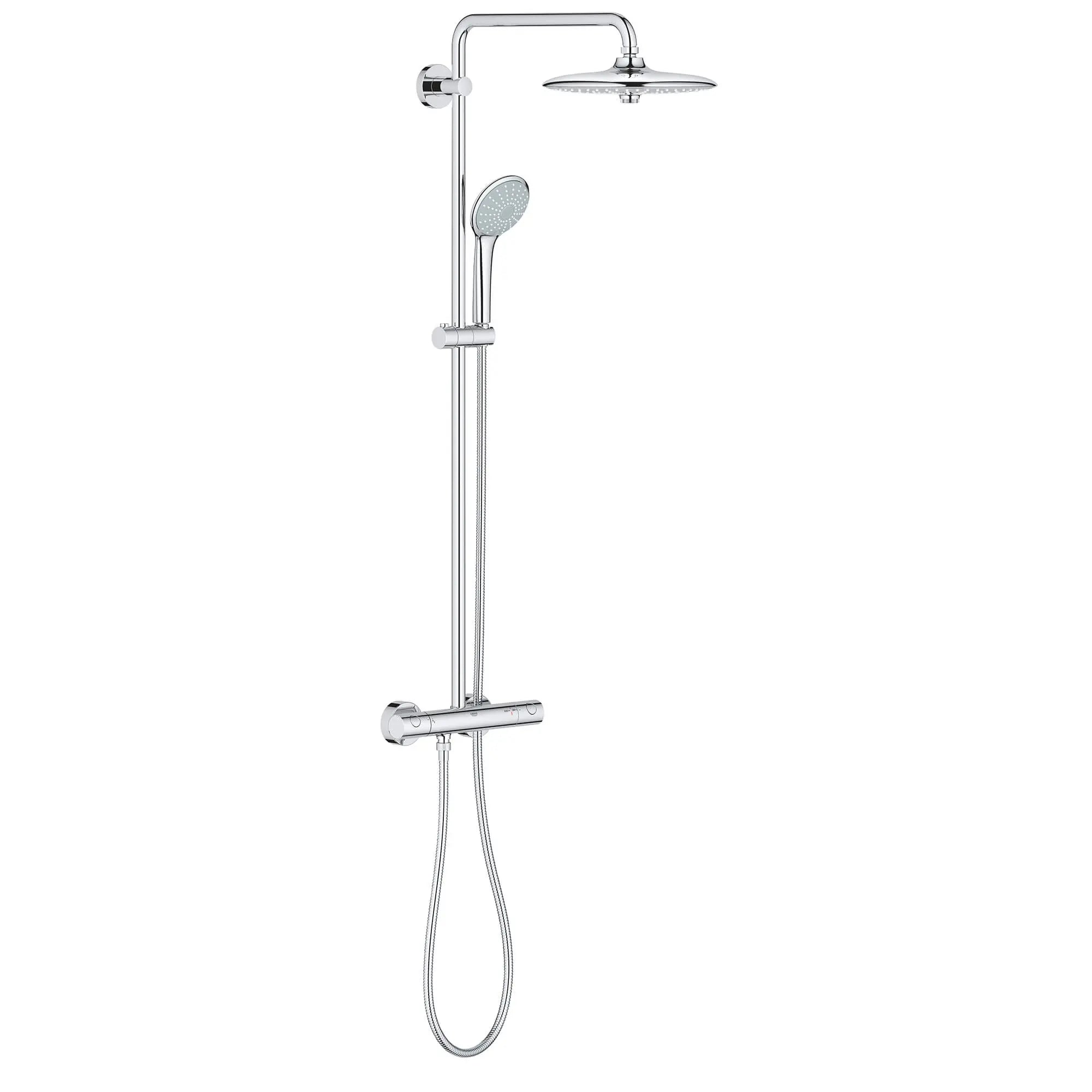 Système de douche thermostatique 260 doté de la technologie CoolTouch // CHROME STARLIGHT GROHE // 13868_26128001-euphoria-system-260-shower-system-with-thermostat-for-wall-mount-starlight-chrome_0_CDNwebp.webp