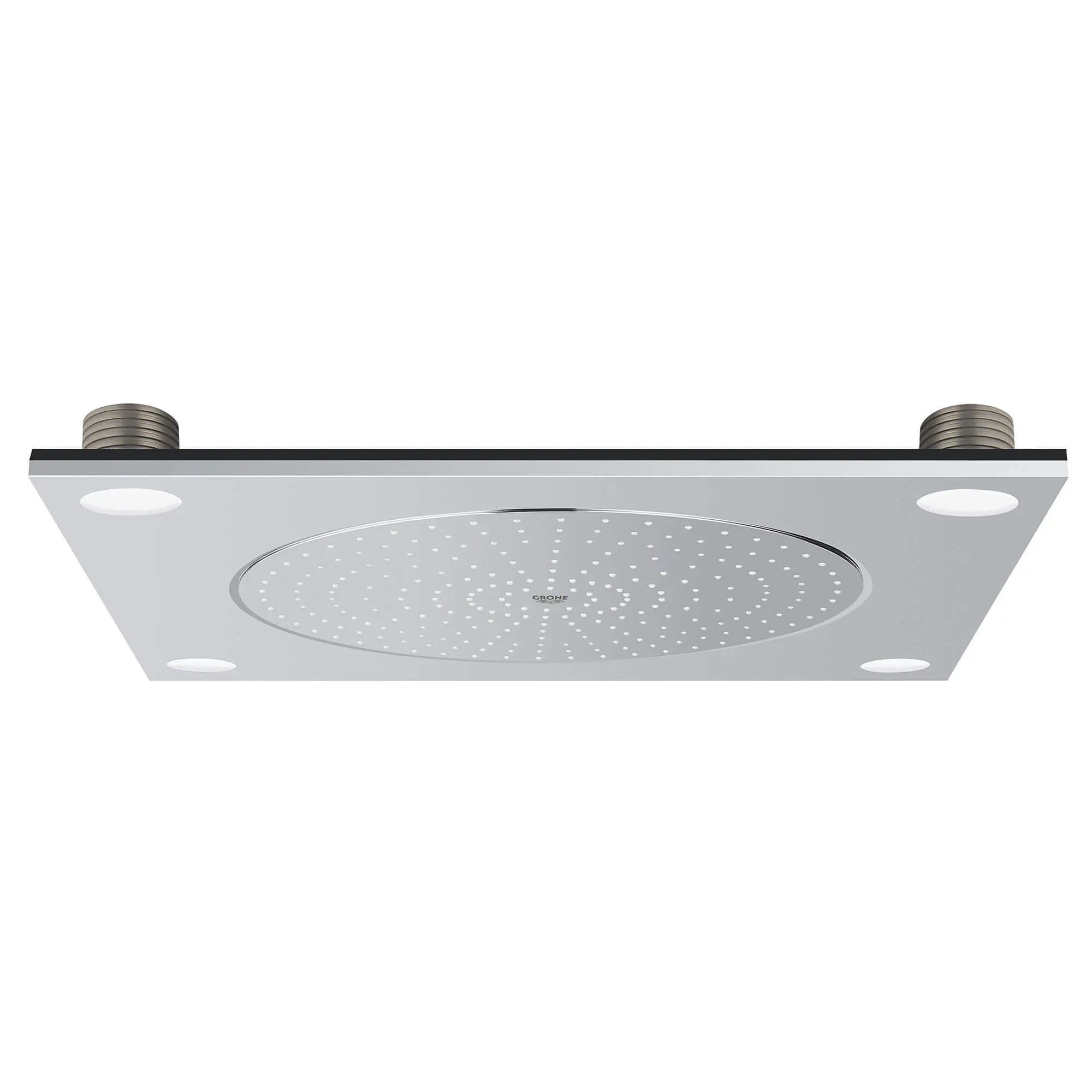 Plafonnier avec lumière // CHROME STARLIGHT GROHE // 13883_26371000-rainshower-f-series-20-inch-ceiling-shower-with-light-1-spray-starlight-chrome_0_CDNwebp.webp