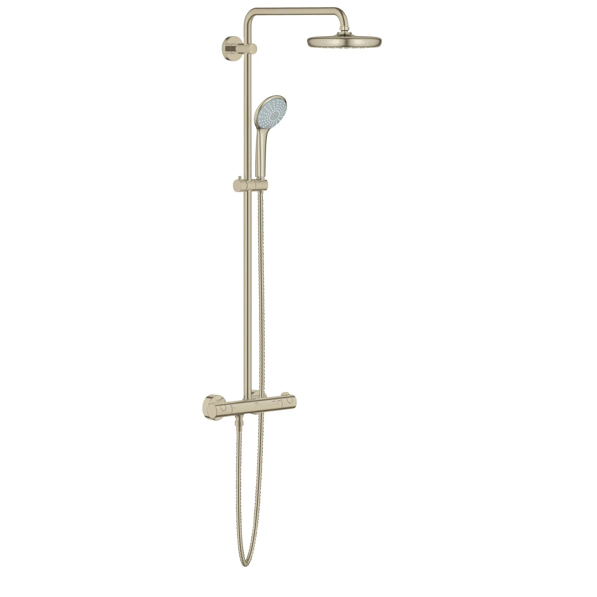 Euphoria Système de douche avec valve thermostatique // NICKEL BROSSÉ INFINITYFINISH // 13892_26419en0-euphoria-system-shower-system-with-thermostat-for-wall-mount-brushed-nickel-infinityfinish-2_0_CDNwebp.webp