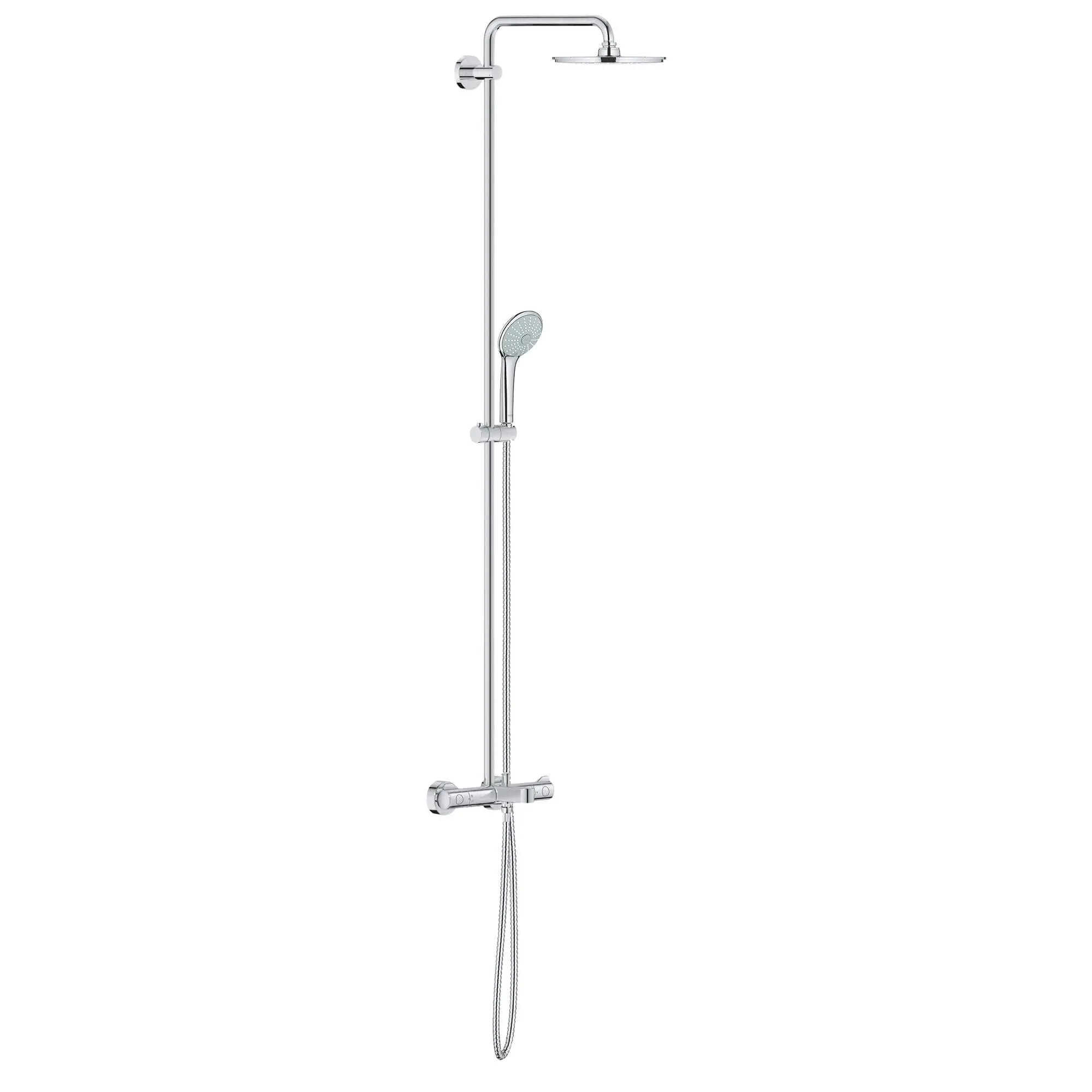 Euphoria Système de douche thermostatique pour baignoire/douche // CHROME STARLIGHT GROHE // 13934_26490000-euphoria-system-shower-system-with-bath-thermostat-for-wall-mount-starlight-chrome-2_0_CDNwebp.webp