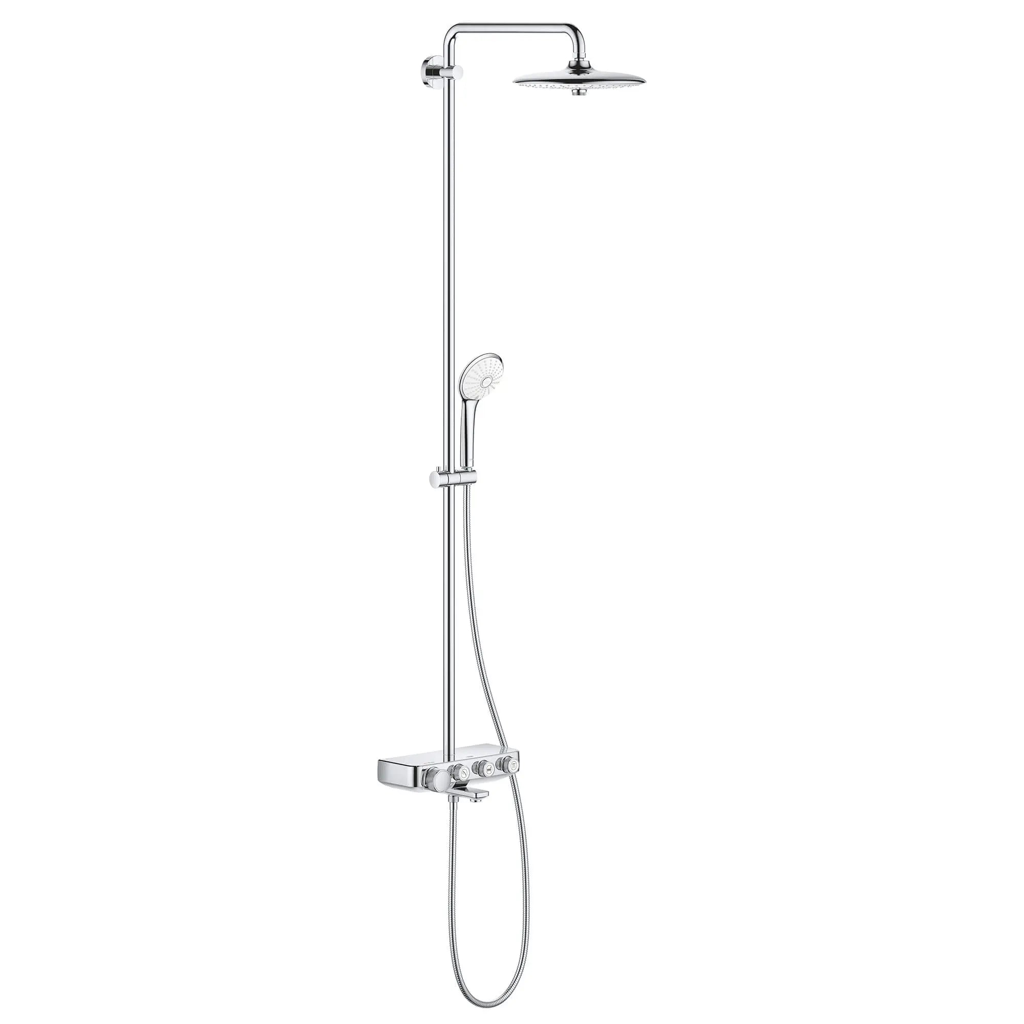 Euphoria SmartControl GROHE Système de baignoire/douche // CHROME STARLIGHT GROHE // 13943_26512000-euphoria-smartcontrol-system-duo-shower-system-with-bath-thermostat-for-wall-mount-starlight-chrome-2_0_CDNwebp.webp