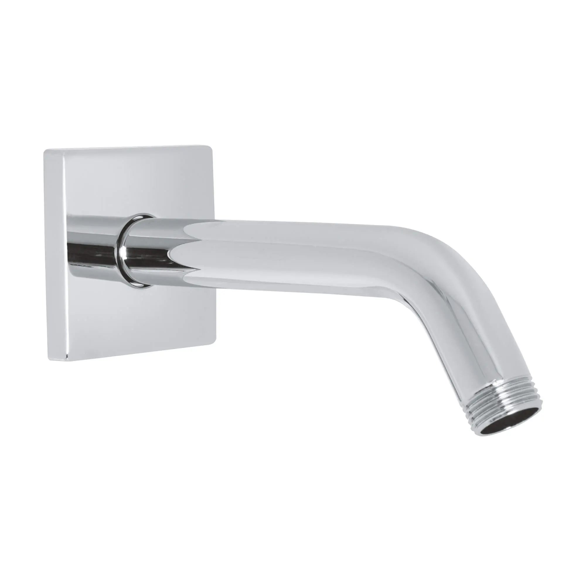 Relexa Bras de douche de 6 po avec bride carrée // CHROME STARLIGHT GROHE // 14005_26633000-relexa-shower-wall-union-12-inch-starlight-chrome_0_CDNwebp.webp