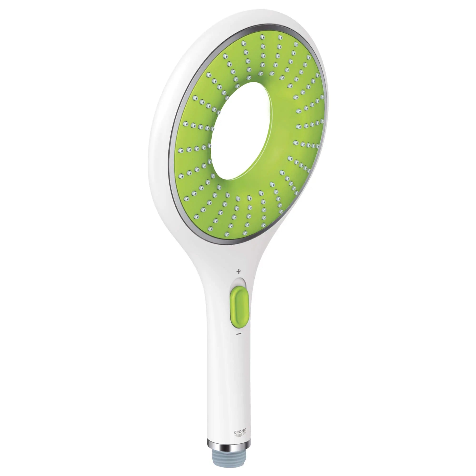Deux modes de pulvérisation de douchette // BLANC LUNAIRE // 14157_27283ls0-rainshower-icon-150-handshower-2-sprays-moon-white-2_0_CDNwebp.webp