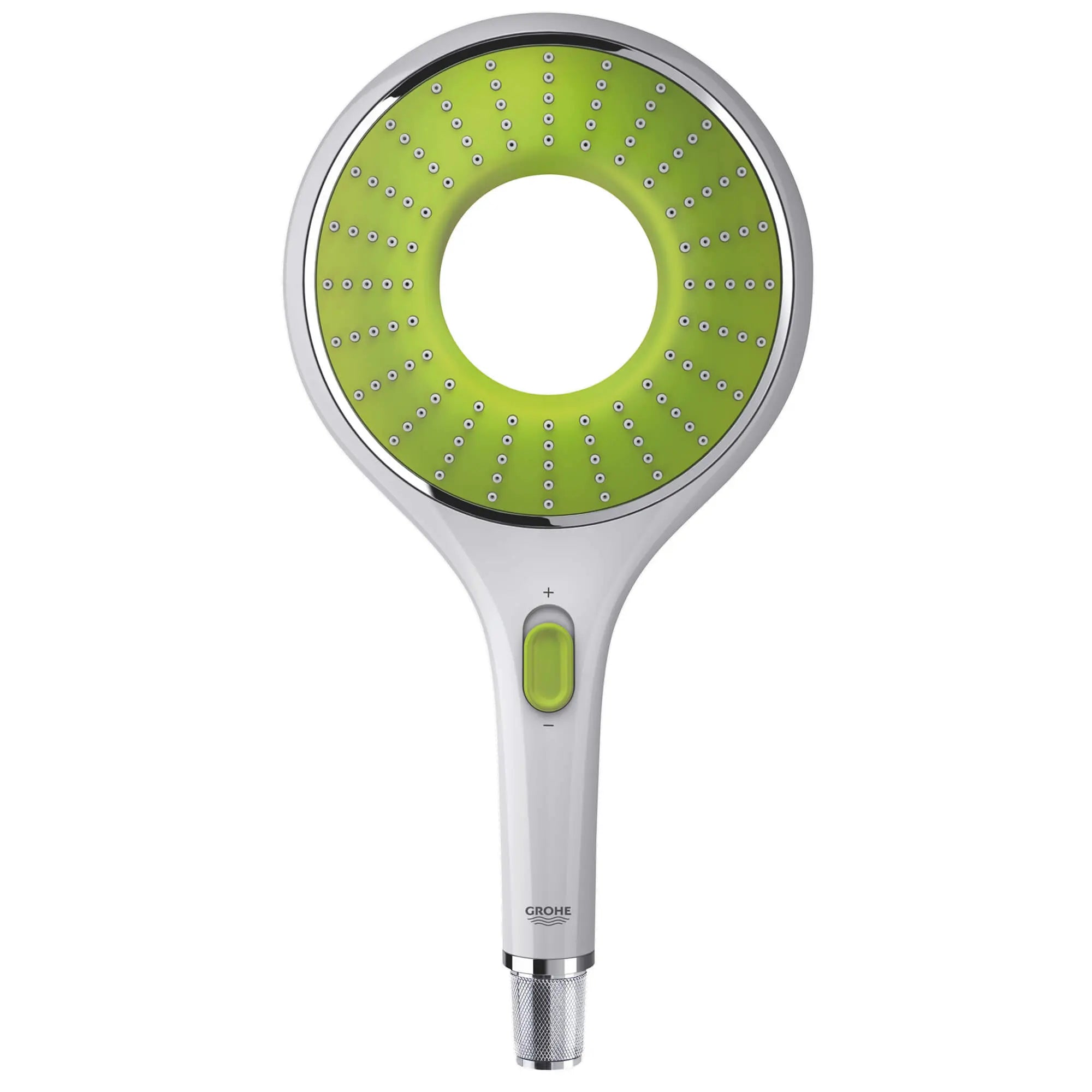 Deux modes de pulvérisation de douchette // BLANC LUNAIRE // 14158_27283ls0-rainshower-icon-150-handshower-2-sprays-moon-white_0_CDNwebp.webp
