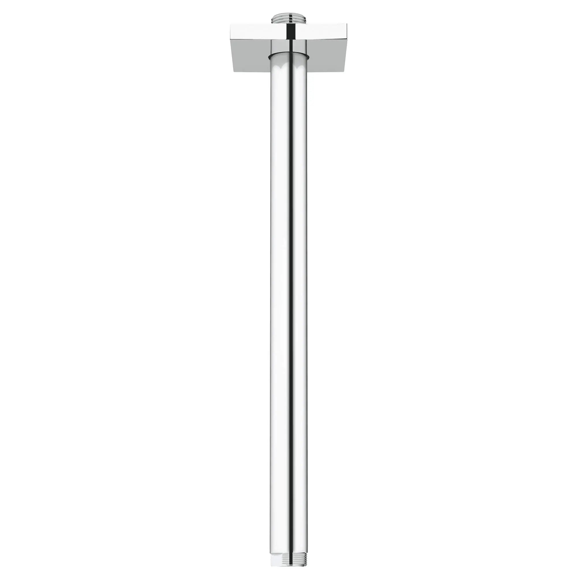 Rainshower Bras de douche de plafond de 12 po avec bride carrée // CHROME STARLIGHT GROHE // 14194_27487000-rainshower-12-inch-ceiling-shower-arm-with-square-flange-starlight-chrome_0_CDNwebp.webp