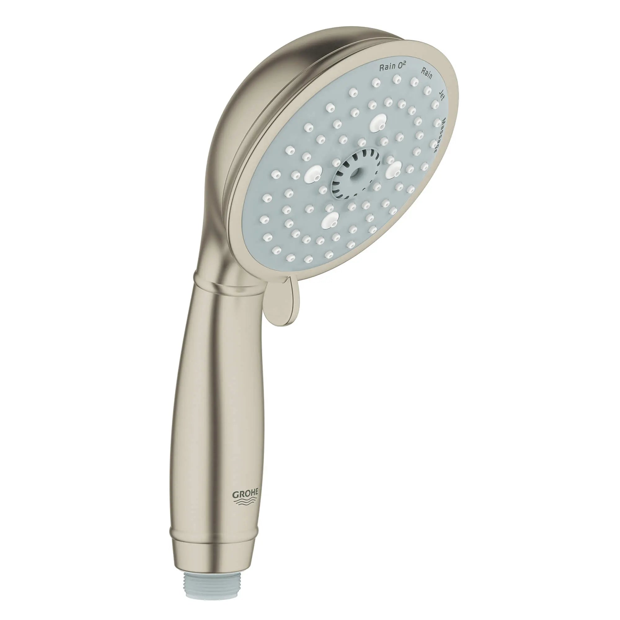 Pomme de douche à 4 modes de pulvérisation // NICKEL BROSSÉ INFINITYFINISH // 14249_27608en0-tempesta-rustic-100-hand-shower-4-sprays-brushed-nickel-infinityfinish_0_CDNwebp.webp