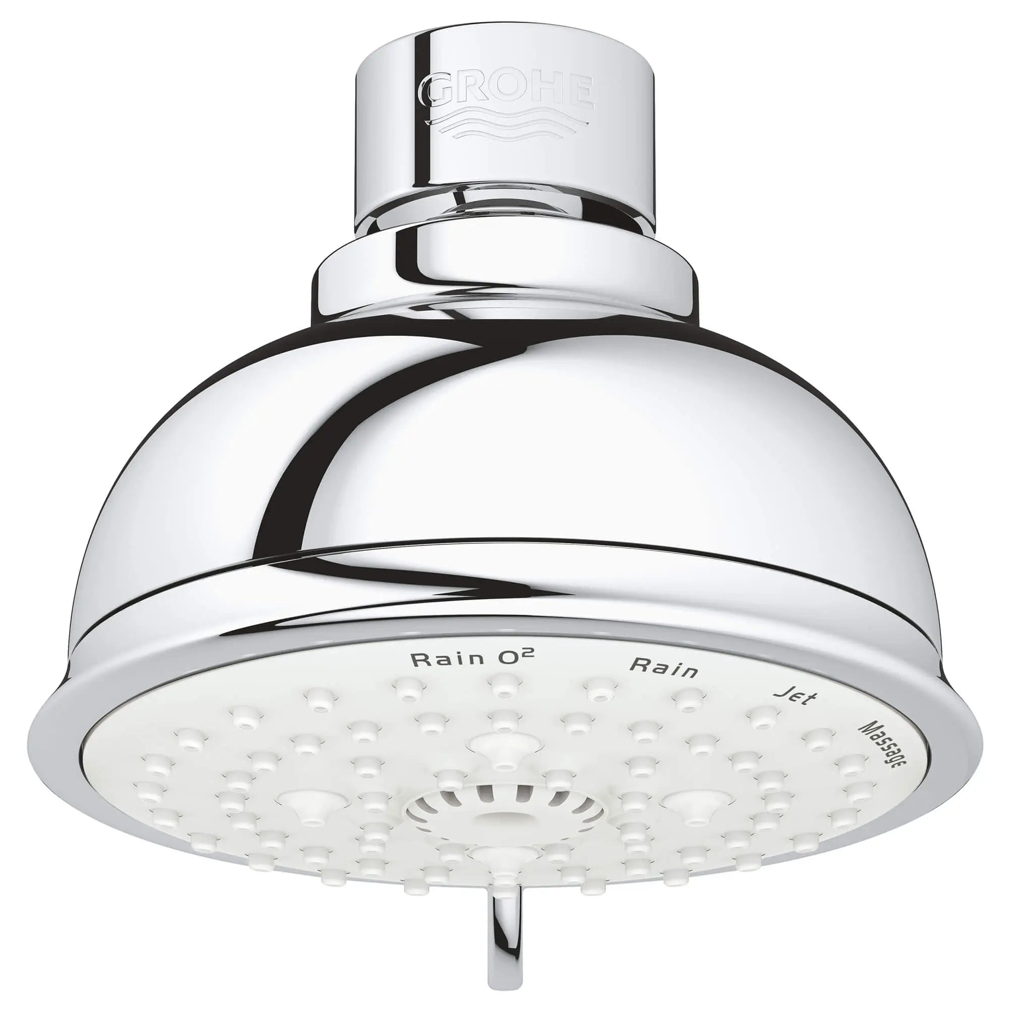 Tempesta Rustic 100 Pomme de douche - 4 jets d’aspersion // CHROME STARLIGHT GROHE // 14256_27610001-tempesta-rustic-100-shower-head-4-sprays-starlight-chrome_0_CDNwebp.webp
