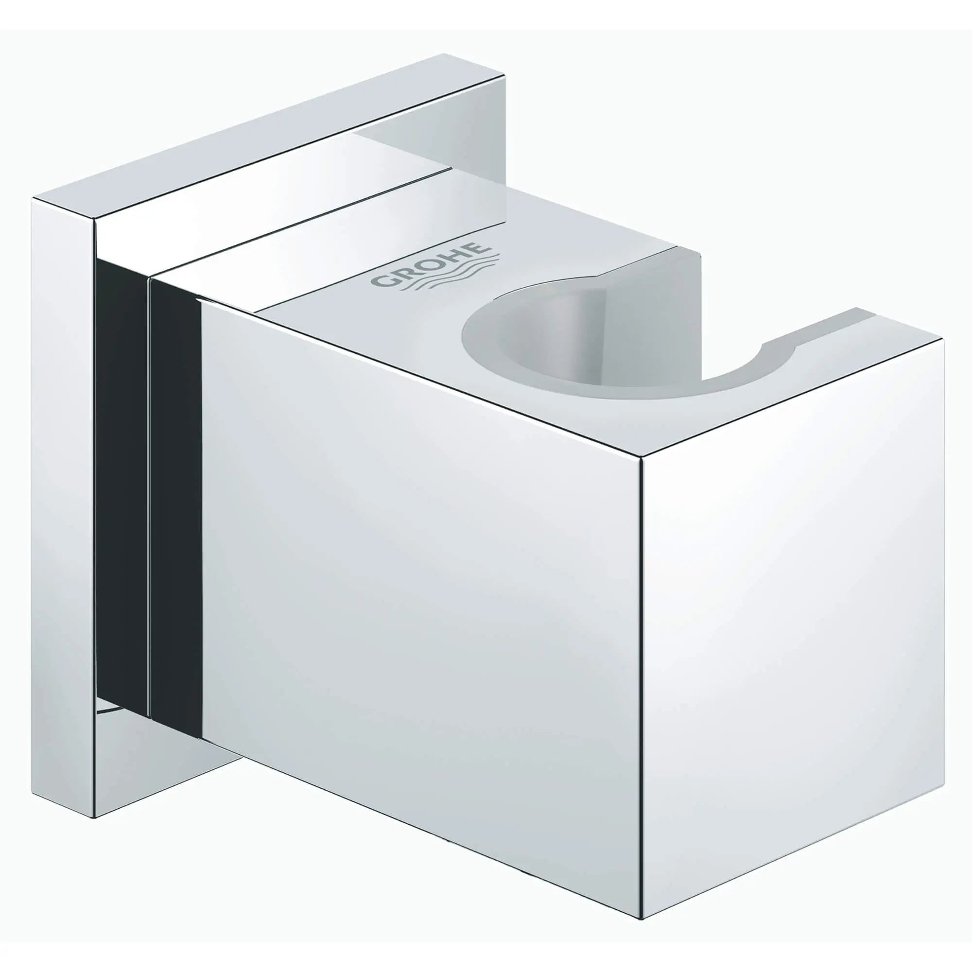 Porte-douchette mural // CHROME STARLIGHT GROHE // 14277_27693000-euphoria-cube-wall-hand-shower-holder-starlight-chrome_0_CDNwebp.webp