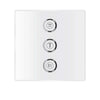 [29158LS0] Triple Volume Control Trim - Moon White