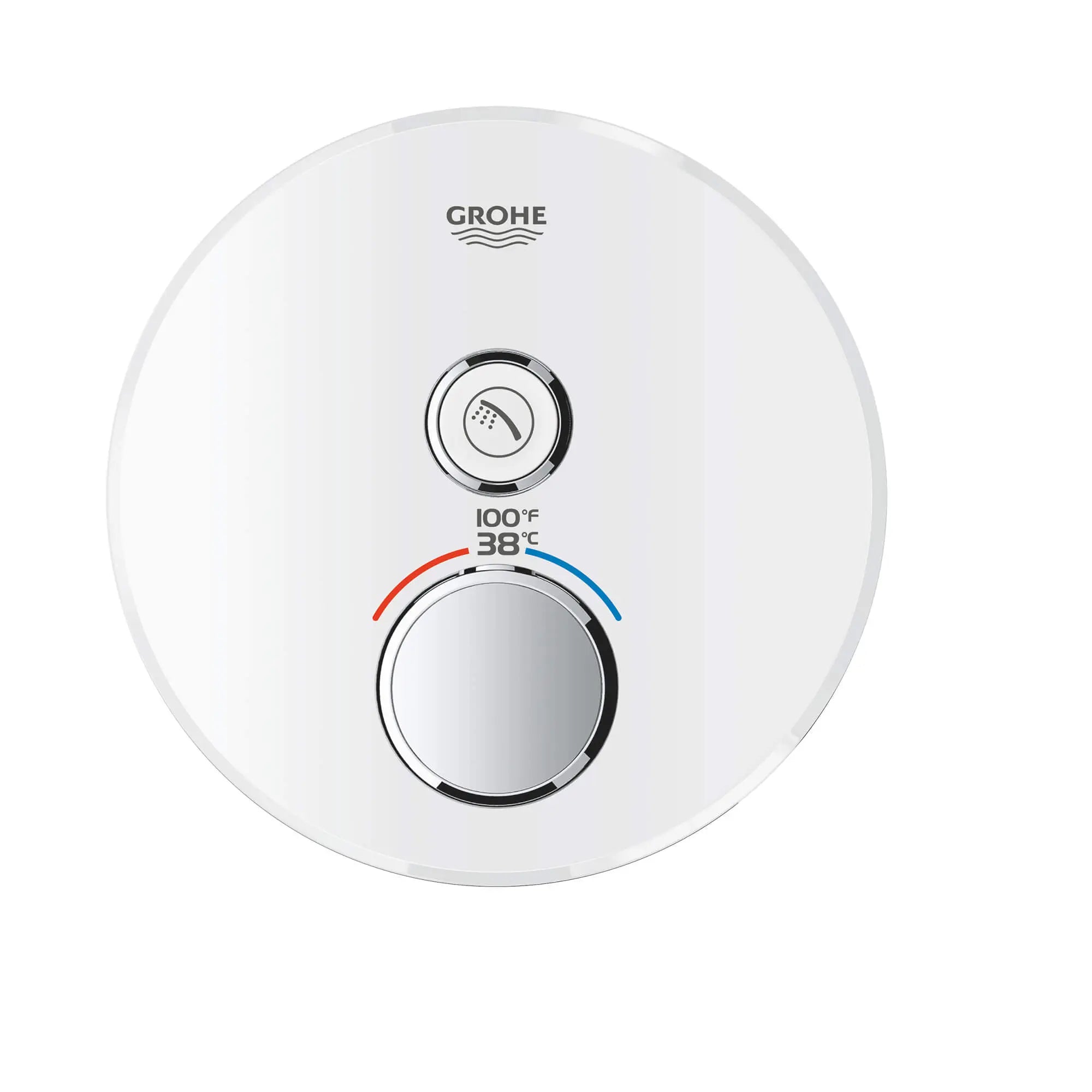 GrohTherm SmartControl Garniture de valve thermostatique à fonction simple avec module de commande // BLANC LUNAIRE // 1431_29159ls0-single-function-thermostatic-trim-with-control-module-enviro-1_0_CDNwebp.webp