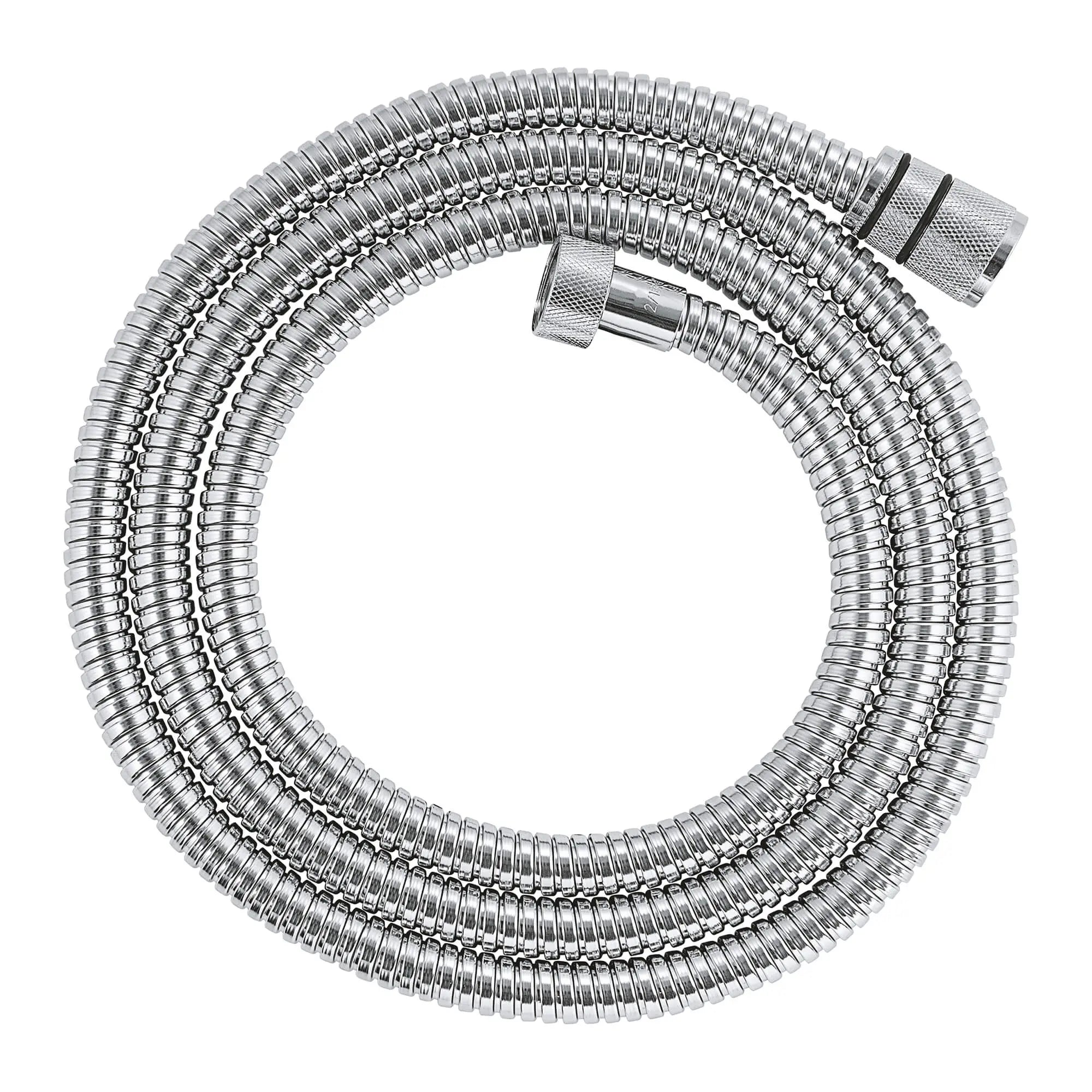 Boyau de douche Twstf-Fee en métal de 69 po // CHROME STARLIGHT GROHE // 14362_28025000-rotaflex-metal-longlife-metal-shower-hose-twistfree-1750-starlight-chrome_0_CDNwebp.webp