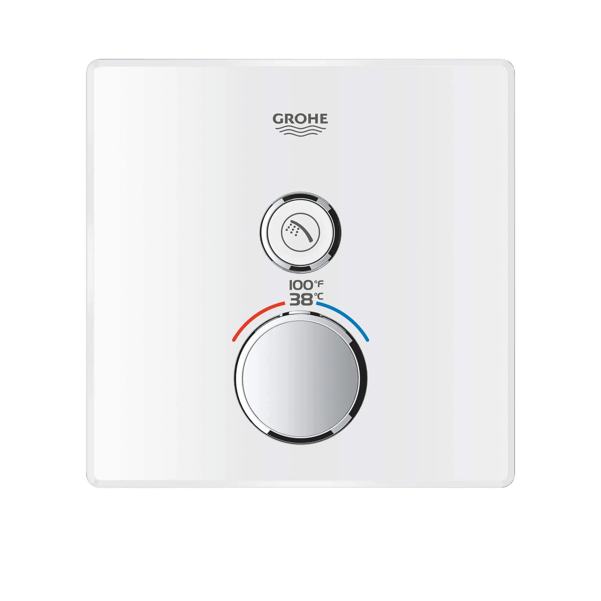 GrohTherm SmartControl Garniture de valve thermostatique à fonction simple avec module de commande // BLANC LUNAIRE // 1436_29163ls0-single-function-thermostatic-trim-with-control-module-enviro-1_0_CDNwebp.webp